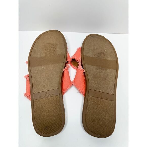 Caslon Slides Crisscross‎ Coral Size 9 Open Toe Paxton Espadrille Sandals - Picture 7 of 7